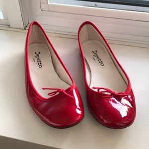 Repetto red ballerinas